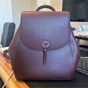 Kate Spade | Adel Burgundy Leather Backpack